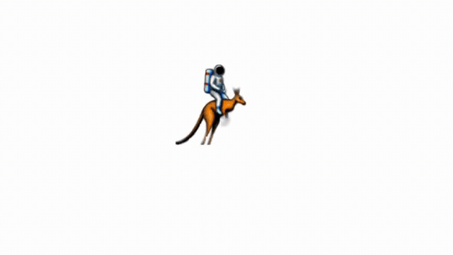 DreamDissector animation showing an astronaut and kangaroo disentangled into independently editable 3D objects