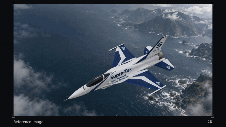 SUPRA-Tex animation showing aircraft lettering, bottle-label close-ups, Chinese cinema signage, and relightable porcelain on a consistent dark background